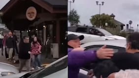 Captan pelea entre sujeto y adherentes de Kast en Puerto Varas