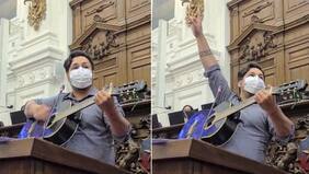 "La Tere no está demente...": constituyente Nicolás Núñez sorprende con discurso musical en la CC
