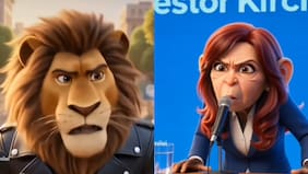 Está raro Zootopia: Javier Milei lanzó video con IA donde aparece como león y Cristina Fernández es un mono