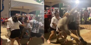 Pelea post partido de Messi