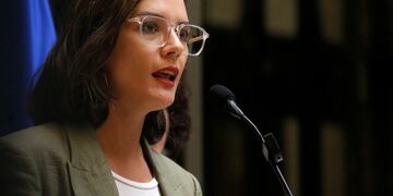 Ministra vocera de gobierno Camila Vallejo
