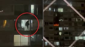 Horror en Santiago: venezolano irrumpe en departamento de ex, la rocía bencina, le prende fuego y desciende por balcones