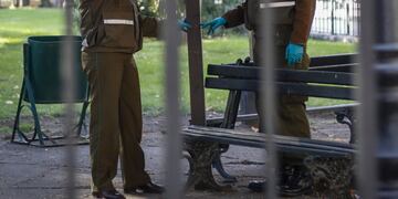 Funcionarios de Labocar realizan pericias tras robo frustrado de vehículo a escolta de la subsecretaria de Prevención del Delito