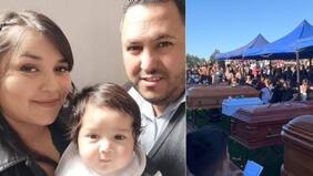 “Me dejaste tu tesoro, te prometo que la cuidaré”: el último adiós a matrimonio y sus tres hijos fallecidos en Cabrero