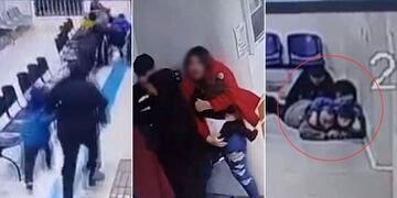 Video muestra momento de violenta balacera en Cesfam de Boca Sur, San Pedro de la Paz.