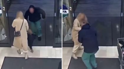 Video registró violento intento de secuestro de una pequeña niña en un supermercado italiano
