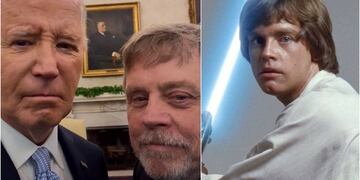 Mark Hamill visitó a Joe Biden y le tiró la talla en el día de Star Wars