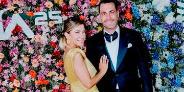 Pancha Merino y Andrea Marocchino en la pasada Gala del Festival de Viña. Foto tomada de la web.