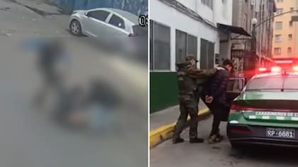 No les importó nada y se fueron con los cuchillos en mano: Cámara captó sangriento ataque en plena calle capitalina