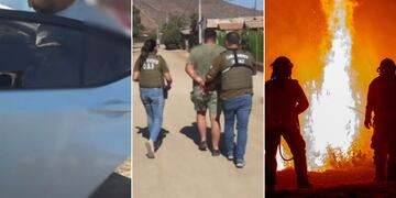 Detenidos por incendios en Melipilla