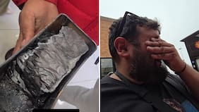 Terminó llorando: Otakin reveló emotiva donación a hombre que llegó al banco con billetes completamente quemados