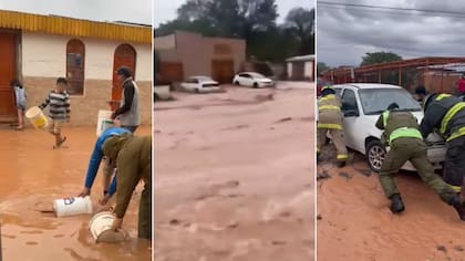 Hay casas inundadas y calles colapsadas: intensas lluvias provocan estragos en San Pedro de Atacama