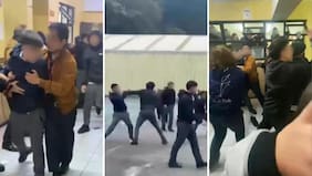 Imágenes fuertes: brutal riña en liceo de Talcahuano termina con al menos siete profesores lesionados