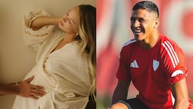 Modelo rusa Alexandra Litvinova compartió tierna primera foto de su bebé con Alexis Sánchez
