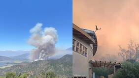 Incendio forestal en Paine: decretan alerta roja en sector cercano a laguna de Aculeo