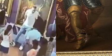 Turista rompió cuadro