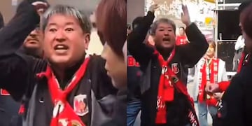 “River Plate, la con...” e “hijos de...”: japones insultó a los hinchas de River Plate en el Mundial de Clubes y se viralizó