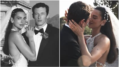 Dua Lipa compartió fotografías de su boda con Callum Turner en Italia: artista lució elegante vestido de novia de Chanel