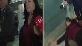 Doloroso y grabado: exministra Trinidad Steinert reaparece en público y sufre fuerte porrazo tras asedio de la prensa
