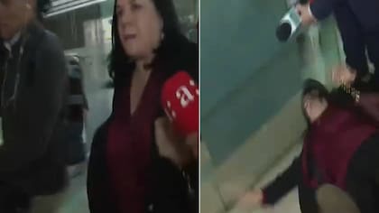Doloroso y grabado: exministra Trinidad Steinert reaparece en público y sufre fuerte porrazo frente a periodistas