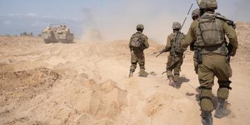 Soldados de Israel en la Franja de Gaza