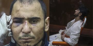 Detenidos por atentado terrorista en Rusia aparecen golpeados y desfigurados