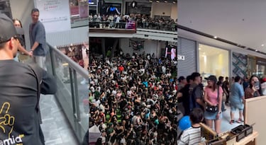 Influencer regaló plata en Mall Plaza Vespucio y se armó tremendo caos: lanzó billetes desde segundo piso