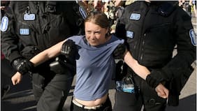 Greta Thunberg fue detenida en Dinamarca por protesta contra la ofensiva de Israel en Gaza