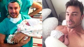 Giancarlo Petaccia presentó a Rocco, su hijo recién nacido