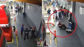 “¡Estoy embarazada!“: graban brutal golpiza contra una guardia del terminal de buses de Puerto Montt