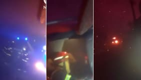 Se derretía el carro en medio de gritos de impotencia: surge impactante video de Bomberos en el peor momento de los incendios