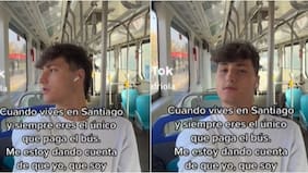 “¿Para los chilenos el autobús el gratuito?”: tiktoker italiano quedó sorprendido por la evasión en micros en la capital