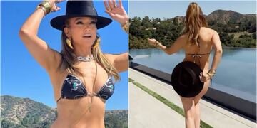 El destape a todo cachete de Jennifer López para celebrar sus 54 primaveras