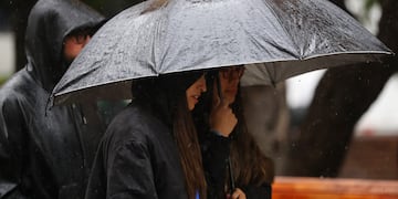 Lluvia durante la primavera en la Region Metropolitana
