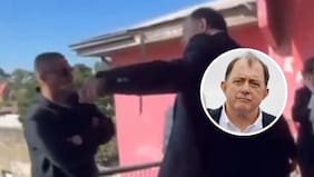 Graban a ministro Poduje enfrascándose en tenso cruce con un vecino: “Si no te gusta, tenís que cambiarte de país”