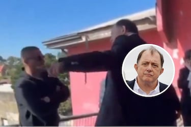 Graban a ministro Poduje enfrascándose en tenso cruce con un vecino: “Si no te gusta, tenís que cambiarte de país”