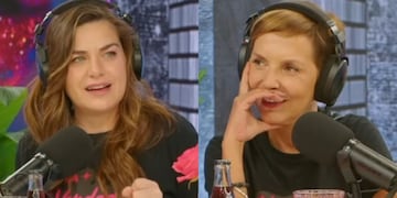 Ingrid Cruz y Fran García-Huidobro en una foto de su podcast.