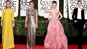 La extravagante alfombra roja de los Globos de Oro! Desde el vestido robot al princesa Disney