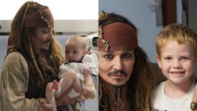 Johnny Depp volvió a ser Jack Sparrow: visitó a niños en hospital