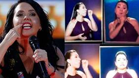 Las explícitas descripciones de la intérprete de lenguaje de señas con rutina de Chiqui Aguayo