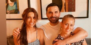 Carla y Álvaro Ballero junto a Ludmila