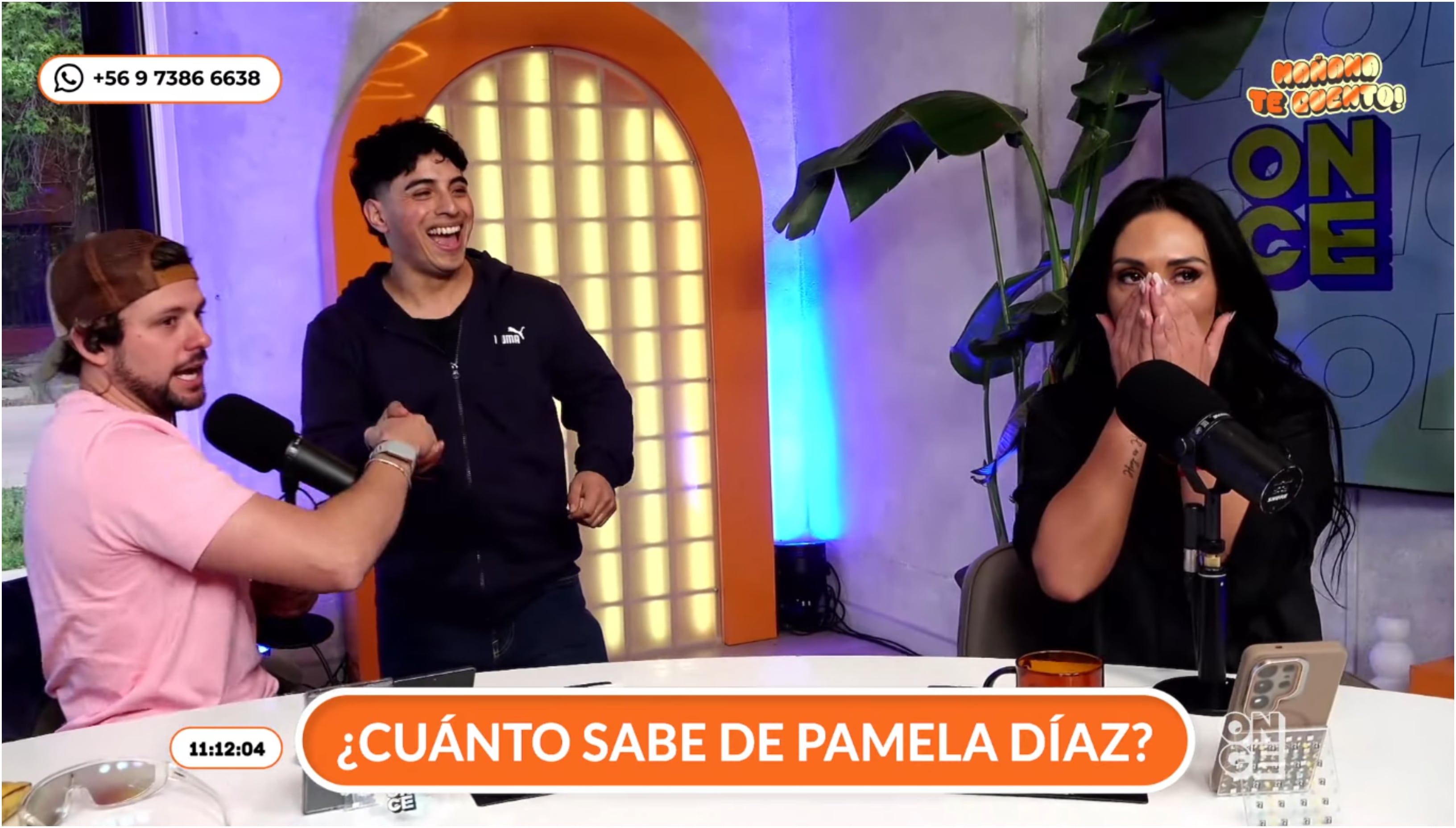 Pamela Díaz quedó impactada con fanático.