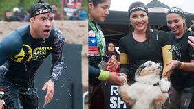 FOTOS! Rodrigo Díaz sufrió y Francini llegó con su perrita a la Spartan Race en Maipú