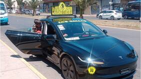 Quillota a otro nivel: Apareció un Tesla operando como colectivo