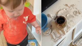 El susto de su vida: Niño es sorprendido comiendo las cenizas de su abuelo en Reino Unido