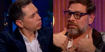 Karol Lucero y José Antonio Neme en pantallazos de la entrevista en Only Fama.