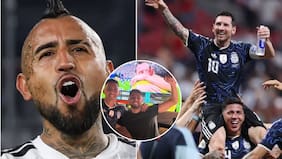 Disparó sin filtro contra ingleses: el efusivo festejo de Arturo Vidal por triunfo de Argentina