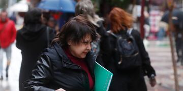 Lluvia y viento en Santiago 22/08/2023