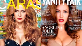 Tonka Tomicic le copió el look y la foto a Angelina Jolie