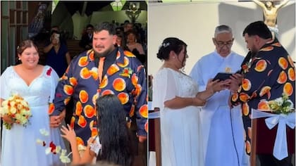 Los registros del matrimonio de Otakin con su pareja, Isabel Castillo: anti-influencer sorprendió con look inspirado en Dragon Ball